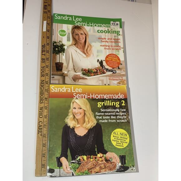 Sandra Lee Semi-Homemade Cookbook Lot of 2 - Cooking 2005 & Grilling 2 2008 - Picture 6 of 9